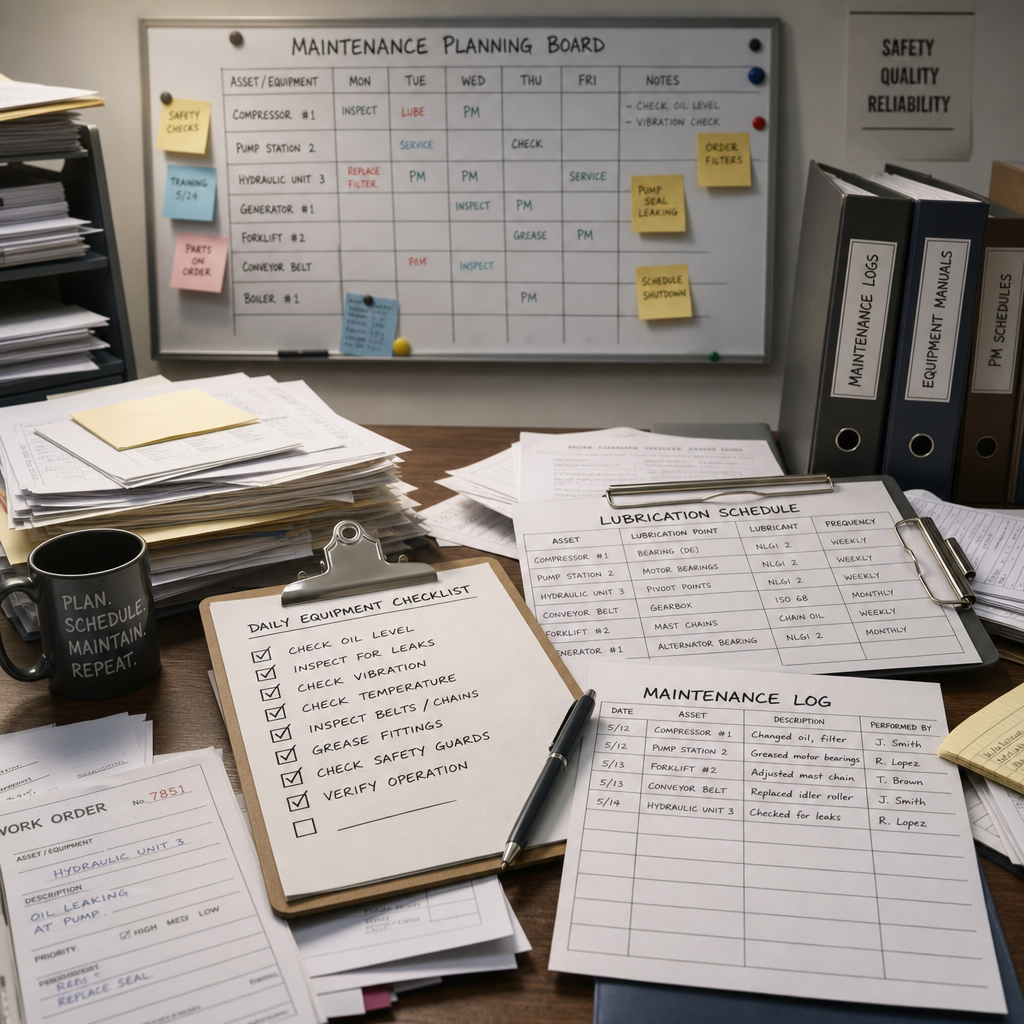 Engraxamento e Checklists no Papel